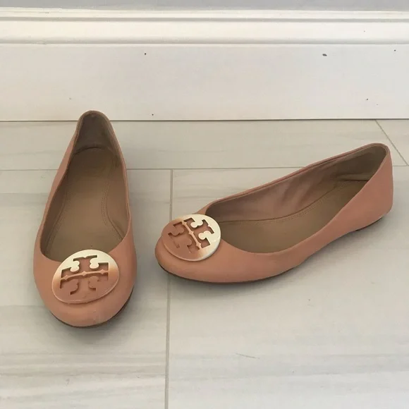 Tory Burch Beige Neutral Flats, size - Picture 1 of 11